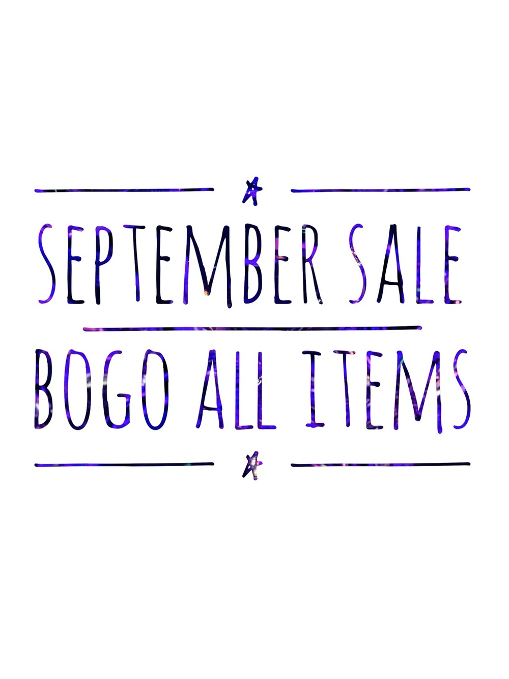 SEPTEMBER SALE